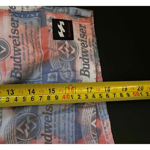 Billabong Budweiser Board Shorts Mens M 7" Beach Swim Trunks Cargo Style Pocket - Picture 5 of 6